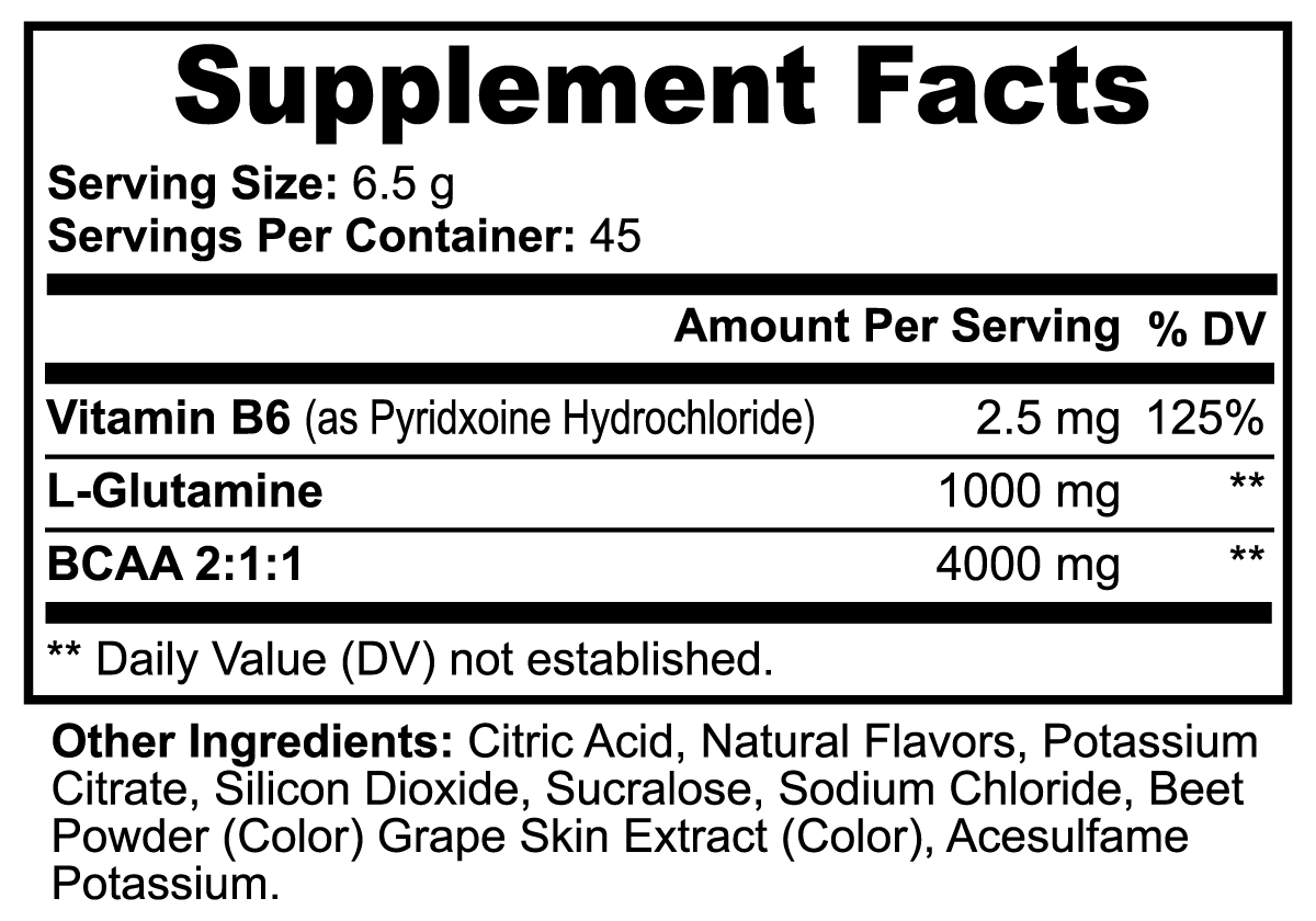 Polvo de rendimiento BCAA (45 porciones: melón dulce y sandía)