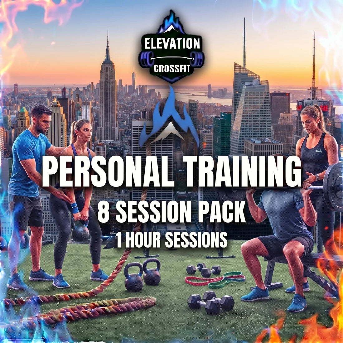 PAQUETE DE 8 SESIONES DE ENTRENAMIENTO PERSONAL 
